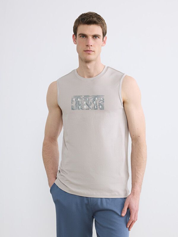 Moudda LC Waikiki - Débardeur en jersey pour Homme couleur Beige - Tunisie 1