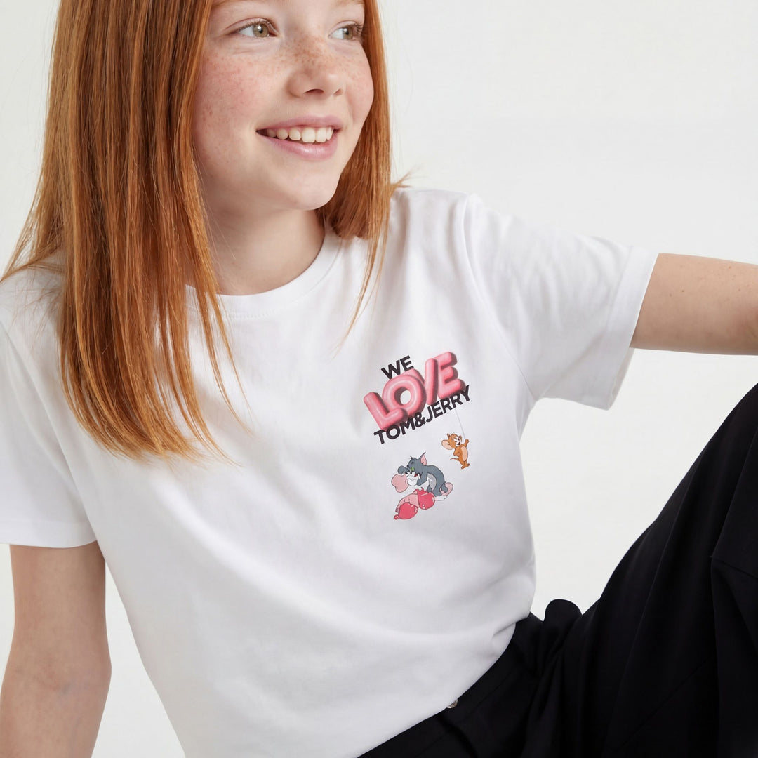 Moudda LC Waikiki - Body manches courtes en jersey - Sous licence pour Fille couleur Blanc - Tunisie 1