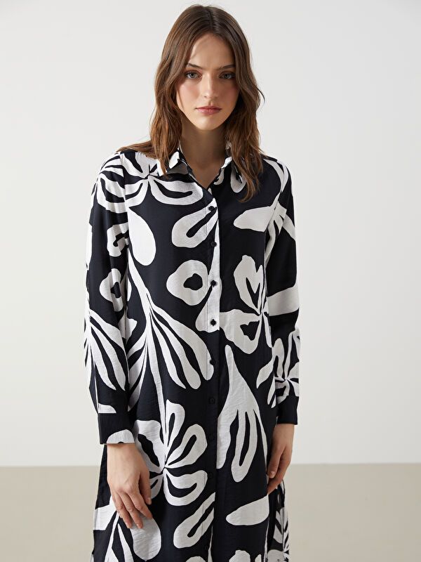 Moudda LC Waikiki - Tunique imprimée tissée cv à manches longues pour Femmes - Tunisie 2