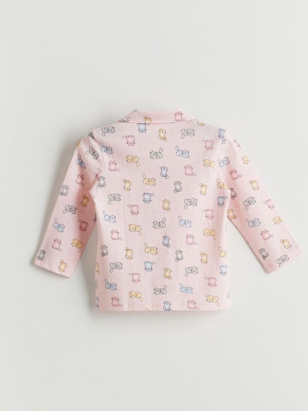 Moudda LC Waikiki - Pyjama en jersey manches longues moyen Fille Imprimé rose - Tunisie 3