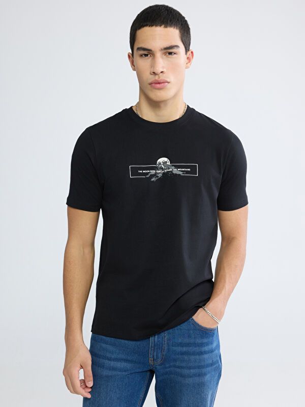 Moudda LC Waikiki - T-shirt imprimé manches courtes en jersey - Tunisie 1