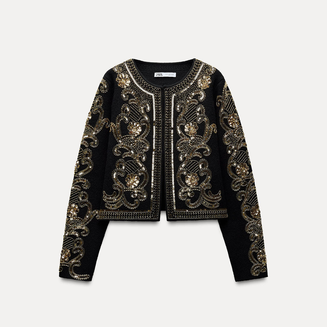 Moudda ZARA - Veste broderie dorée maximaliste – ensemble - Tunisie 1