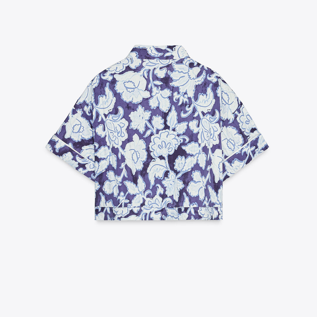 Moudda ZARA - Ensemble Chemise Cropped - Imprimé Fleurs - Tunisie 2