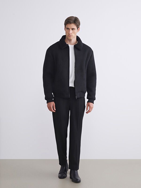 Moudda LC Waikiki - Manteau PU lourd Homme Noir - Tunisie 2