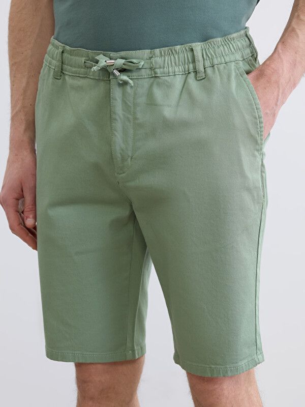Moudda LC Waikiki - Bermuda en tissu pour Homme couleur Menthe - Tunisie 3
