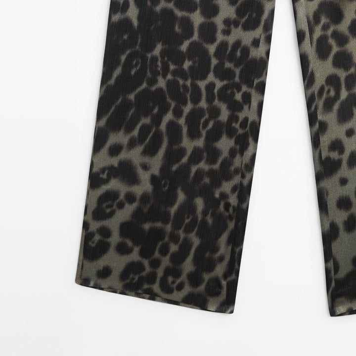 Moudda Massimo Dutti - Pantalon coordonné vert léopard - Tunisie 5