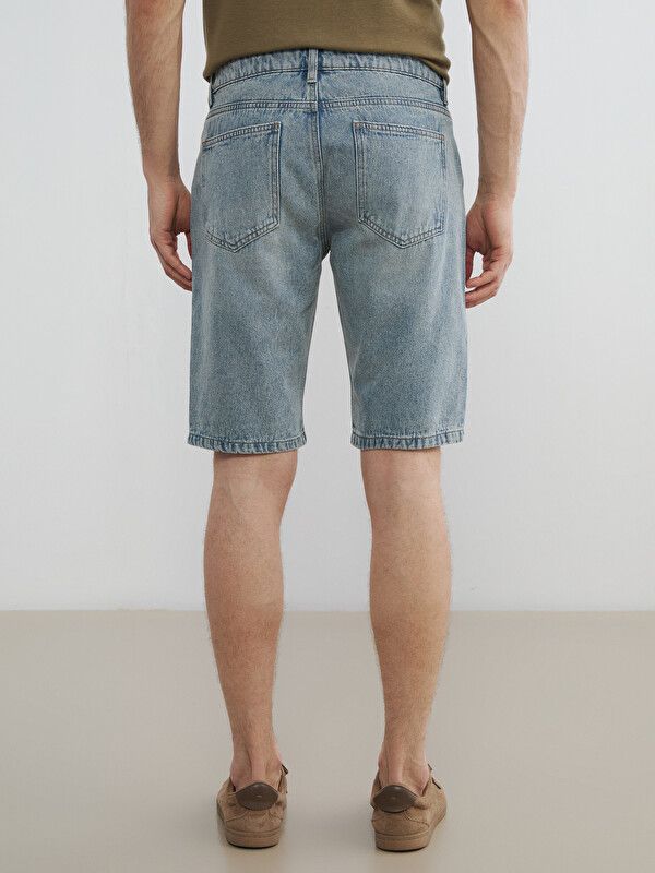 Moudda LC Waikiki - Bermuda en denim pour Homme couleur Rodeo Bleu indigo moyen - Tunisie 4