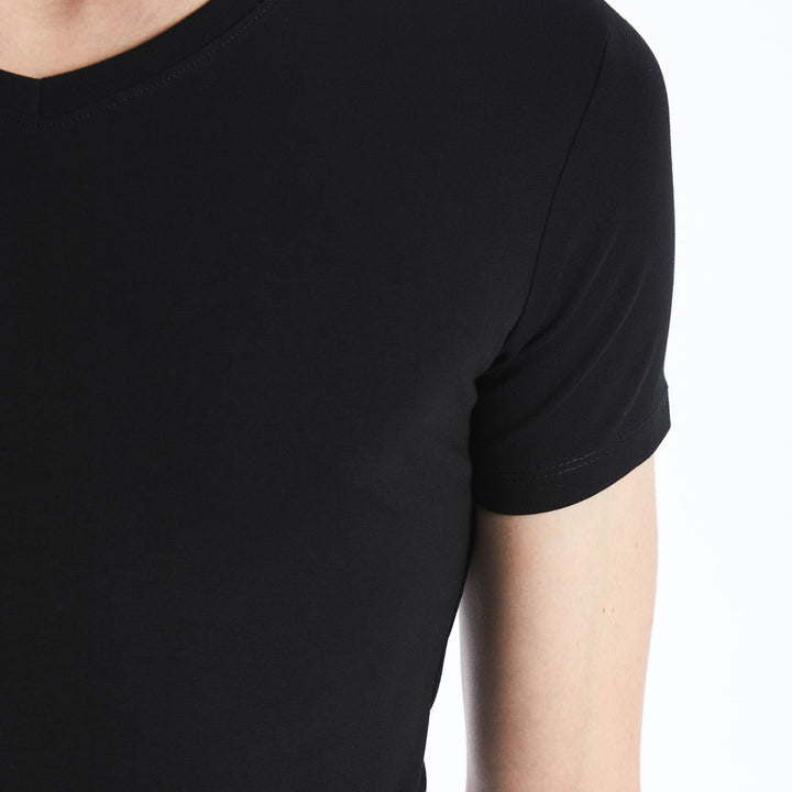 Moudda LC Waikiki - Débardeur sous-vêtement jersey manches courtes Homme Noir - Tunisie 4