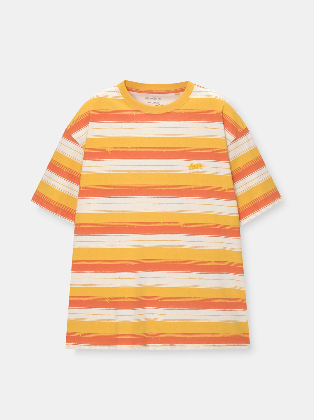 Moudda PULL & BEAR - T-Shirt Rayure Irrégulière STWD Oranges - Tunisie 1