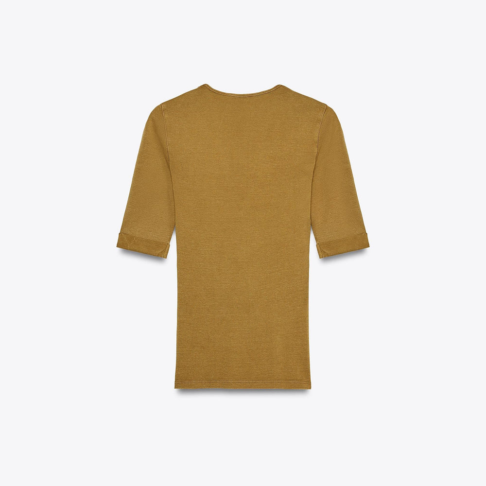Moudda ZARA - T-Shirt Coton Lavé - Col Piqué & Manches 3/4 - Tunisie 2