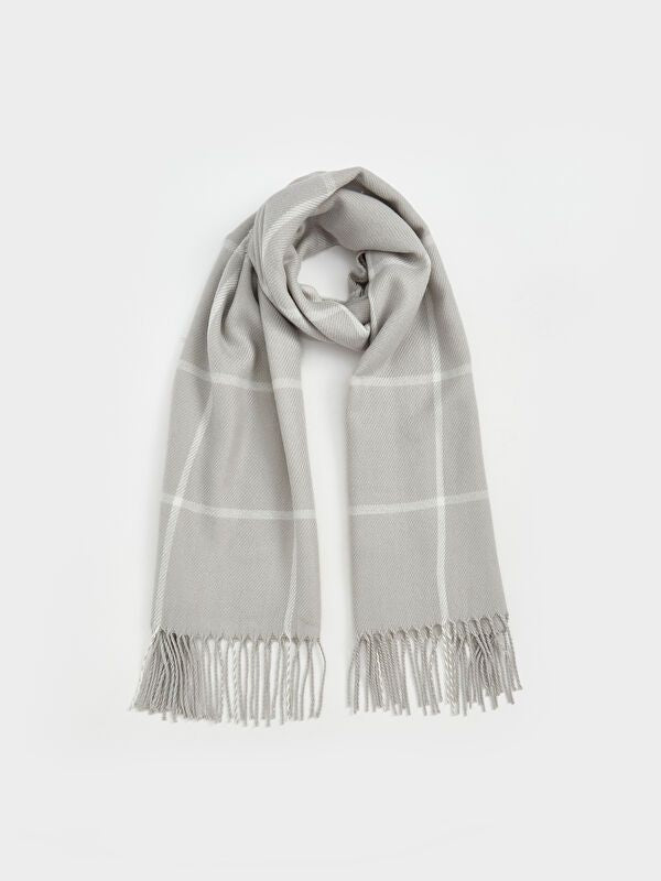 Moudda LC Waikiki - Écharpe Femme Carreaux gris - Tunisie 1
