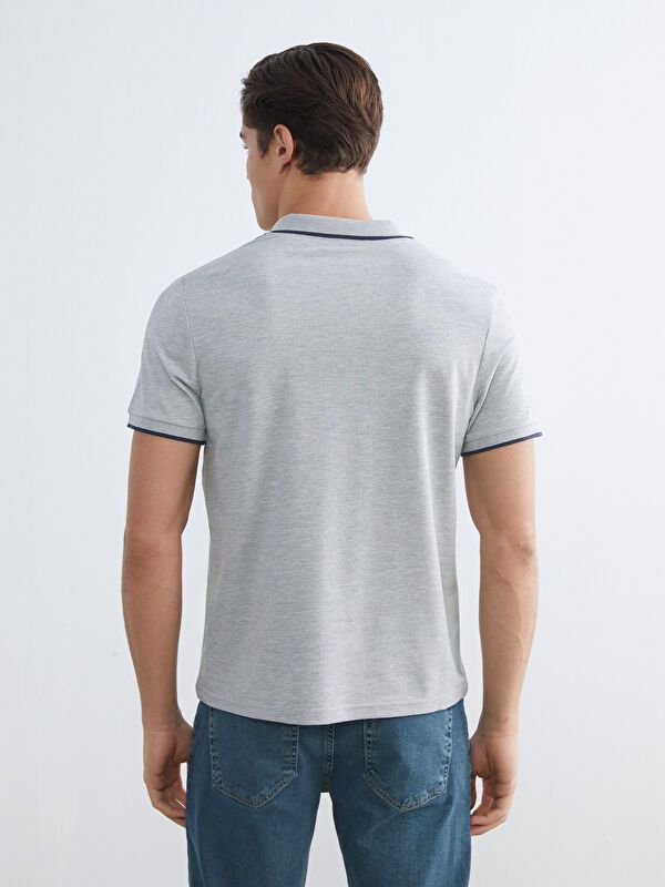 Moudda LC Waikiki - T-shirt col polo basique manches courtes en jersey pour Homme - Tunisie 4