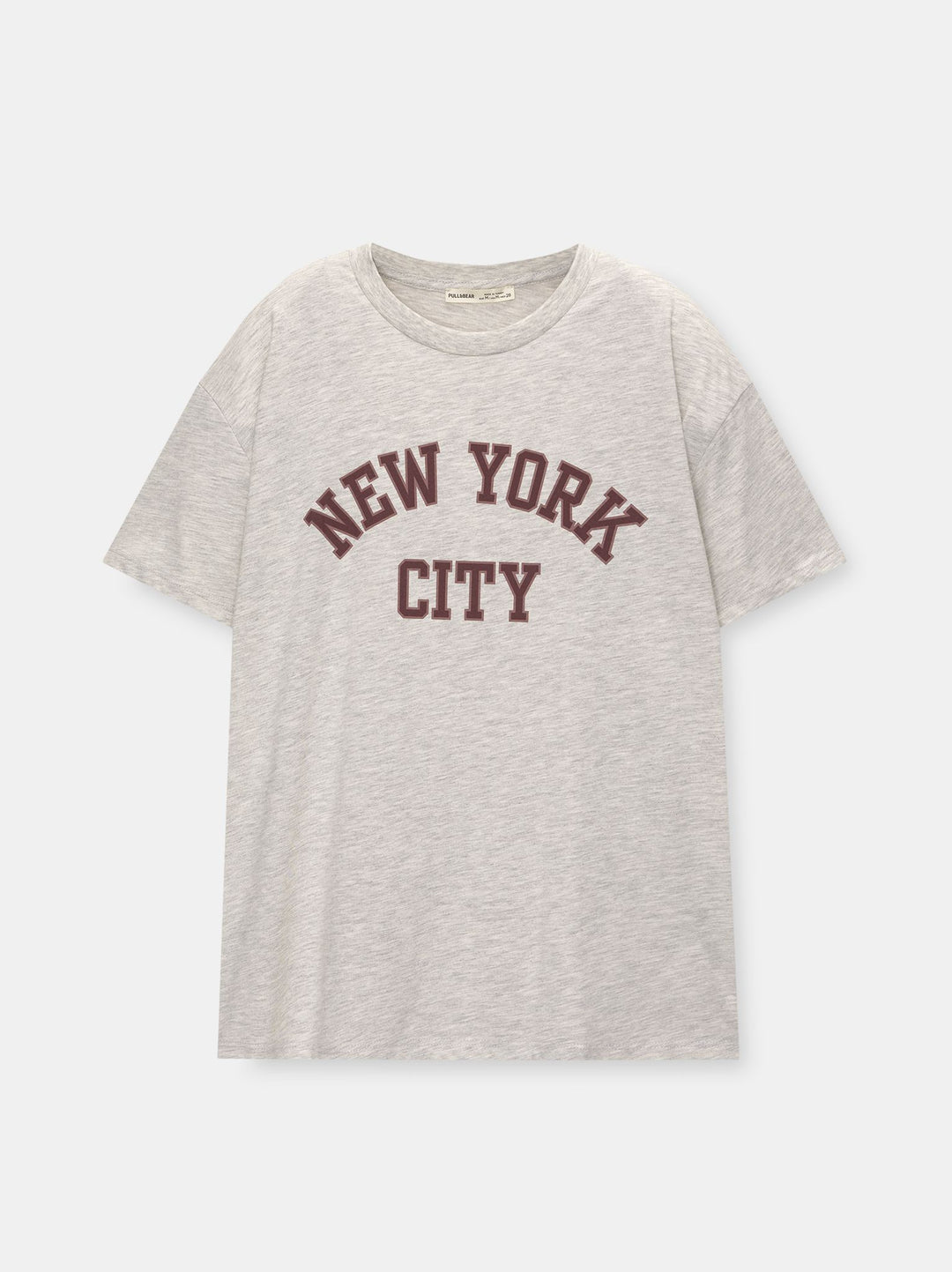 Moudda PULL & BEAR - Body Graphique Textes Varsity Gris - Tunisie 1
