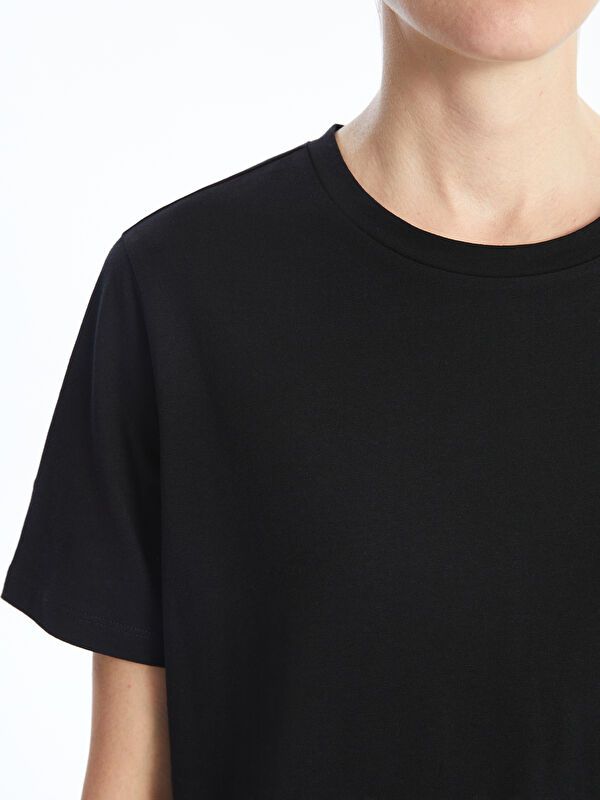 Moudda LC Waikiki - Body jersey manches courtes Femme Noir - Tunisie 3