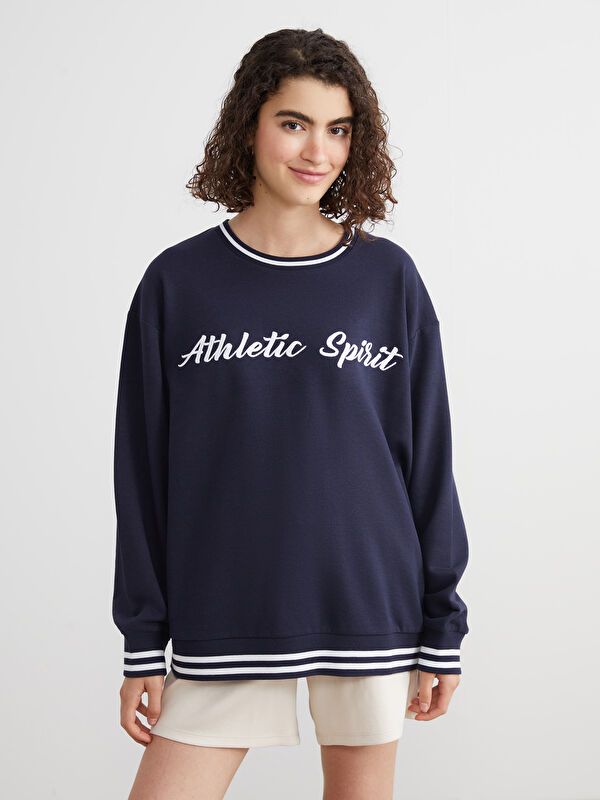 Moudda LC Waikiki - Sweatshirt en jersey Femme Marine - Tunisie 1