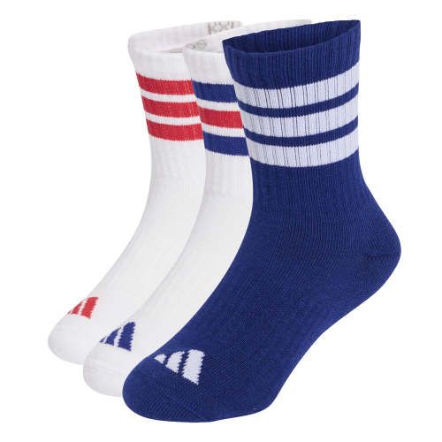 Moudda Adidas - Lot de 3 paires de chaussettes mi-mollet rembourrées 3 bandes Enfants - Tunisie 1