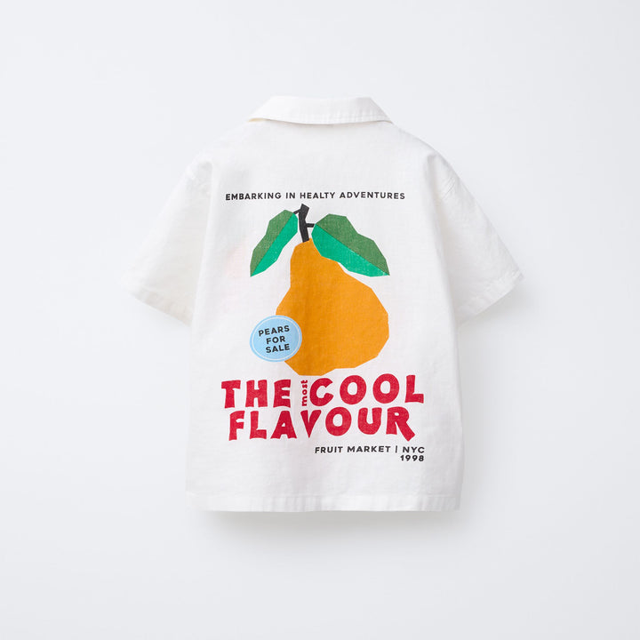Moudda ZARA - Chemise Enfant - Imprimé Dos Fruits & Big Olita (6T) - Tunisie 2
