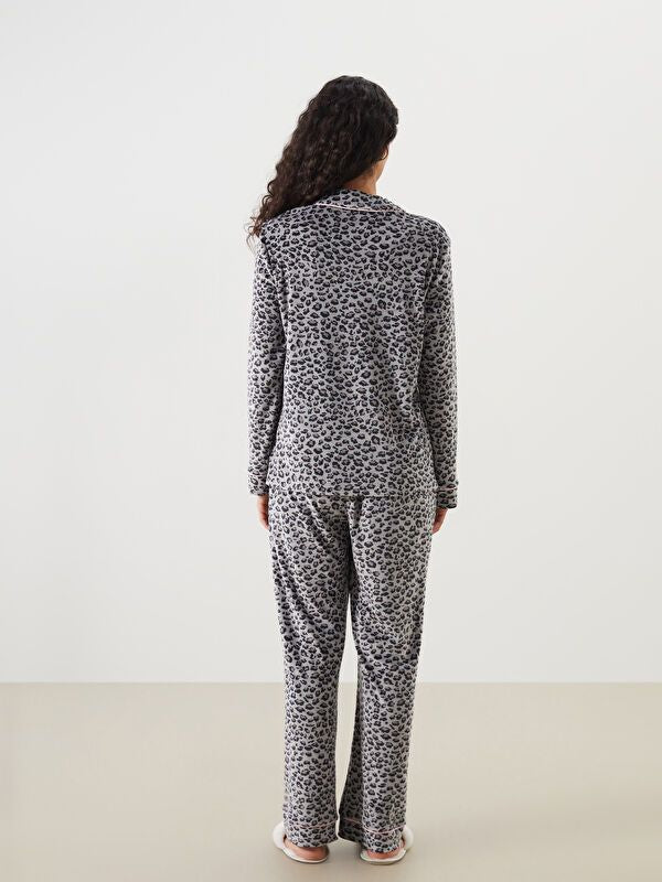 Moudda LC Waikiki - Pyjama en jersey à manches longues épais pour Femmes - Tunisie 4