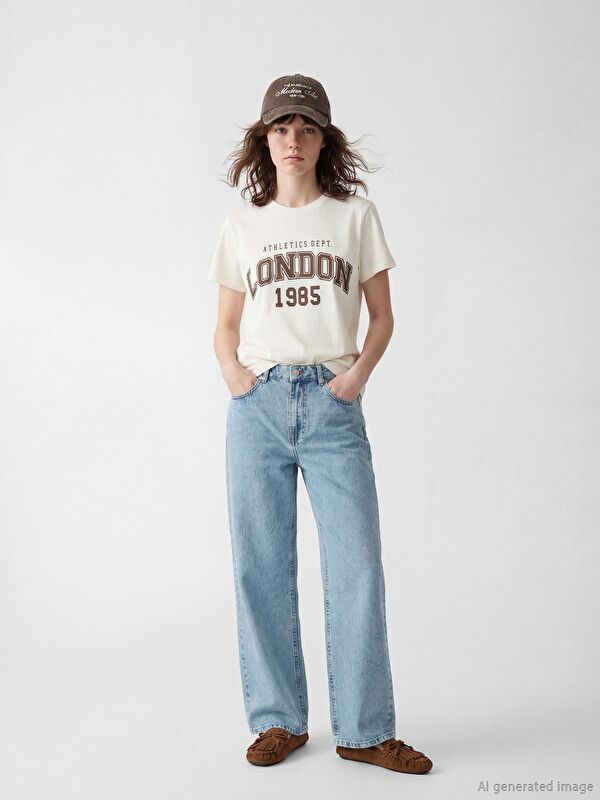 Moudda LC Waikiki - Pantalon en jean pour Femme couleur Bleu clair - Tunisie 1