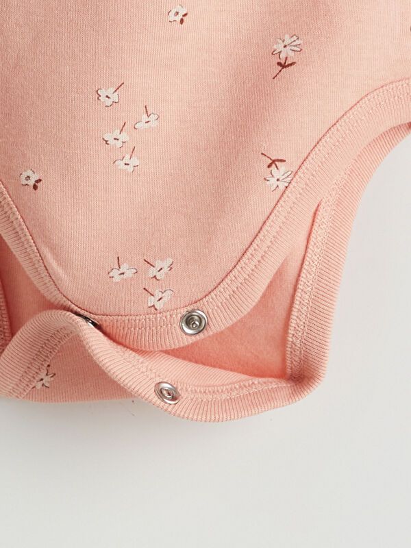 Moudda LC Waikiki - Body jersey imprimé manches longues sport Fille Impression rose terne - Tunisie 4