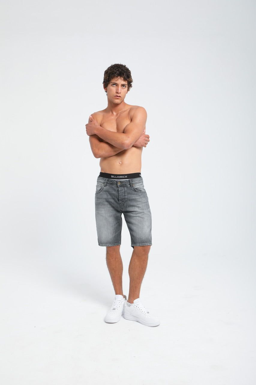 Moudda Billiorich - Short en Jean Homme - Coupe Droite - 2