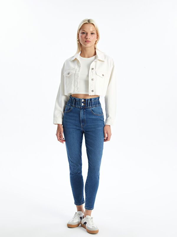 Moudda LC Waikiki - Pantalon tissé denim Femme Rodéo mid indigo - Tunisie 1