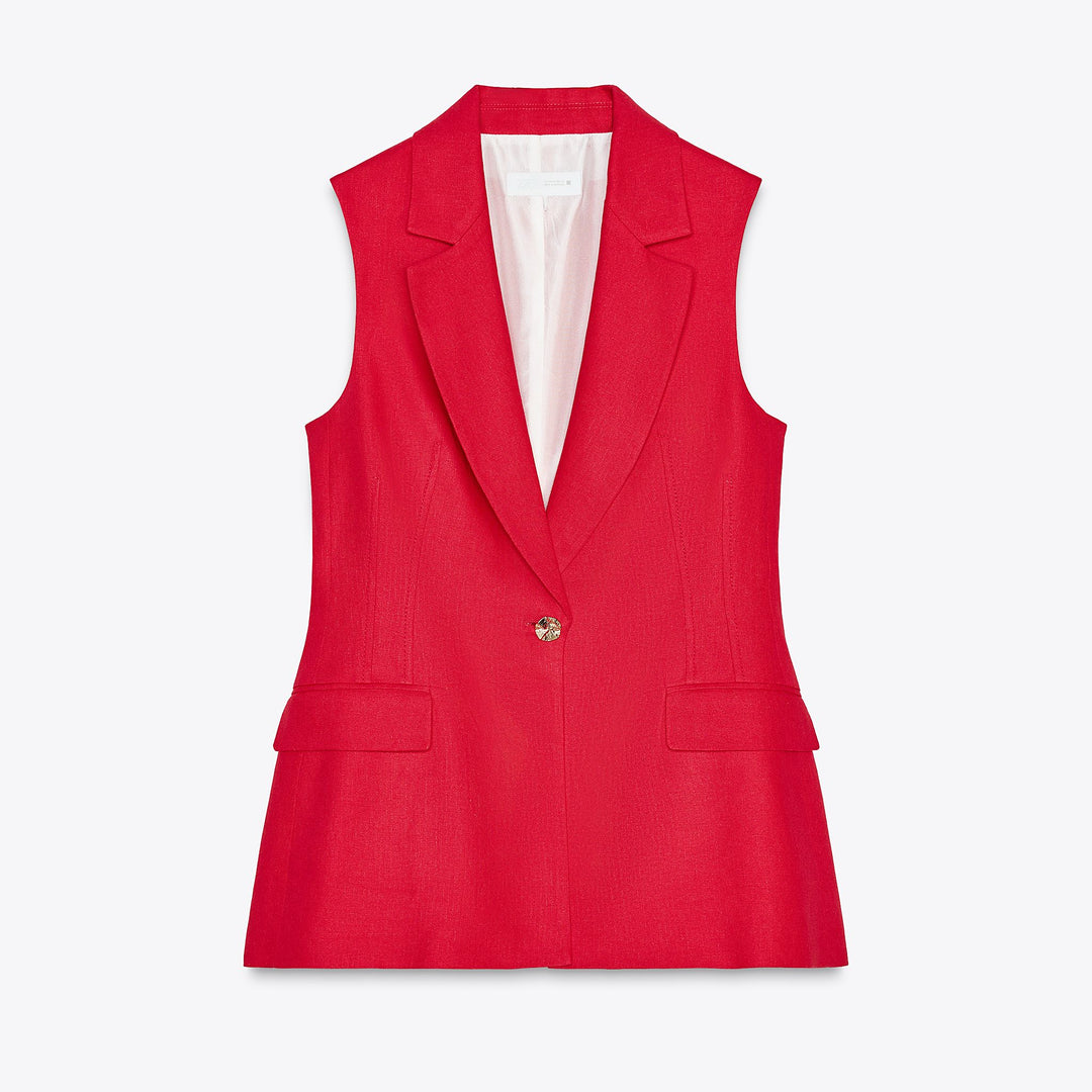 Moudda ZARA - Ensemble Gilet Lin Long - 1 Bouton - Tunisie 1