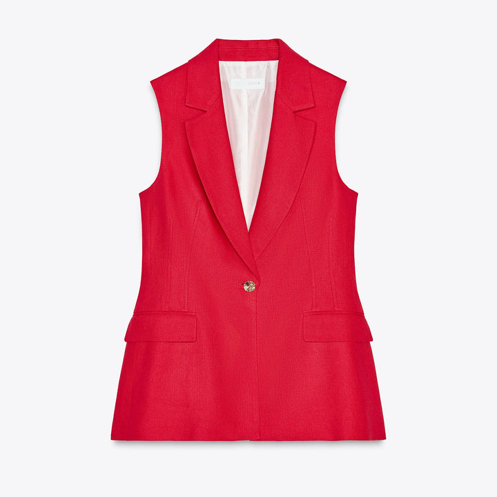 Moudda ZARA - Ensemble Gilet Lin Long - 1 Bouton - Tunisie 1