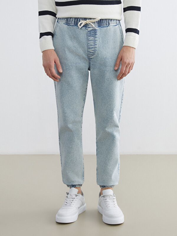 Moudda LC Waikiki - Jean basique en denim pour Homme couleur Bleu indigo clair rodé - Tunisie 2