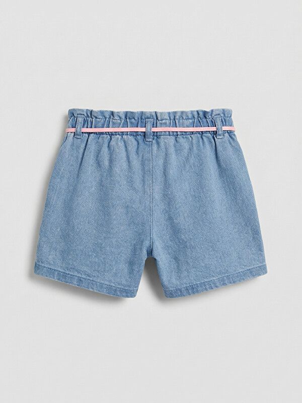 Moudda LC Waikiki - Short / Bermuda en jersey pour Fille couleur Bleu indigo clair rodé - Tunisie 2