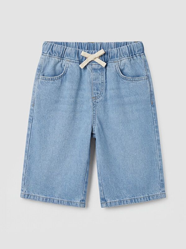 Moudda LC Waikiki - Bermuda en denim pour Garçon couleur Bleu indigo clair rodé - Tunisie 1