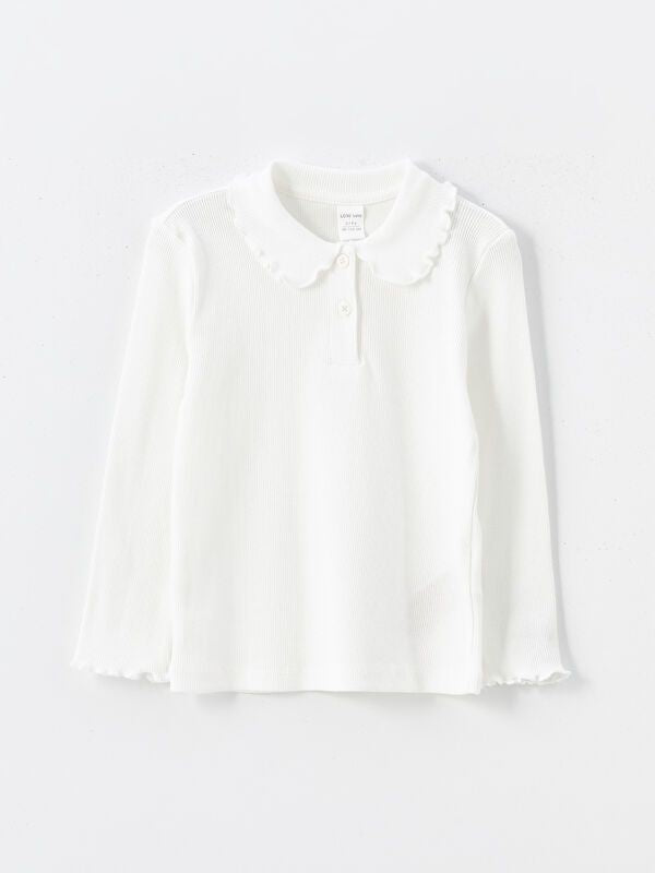 Moudda LC Waikiki - Body jersey basique manches longues Fille Ecru - Tunisie 1