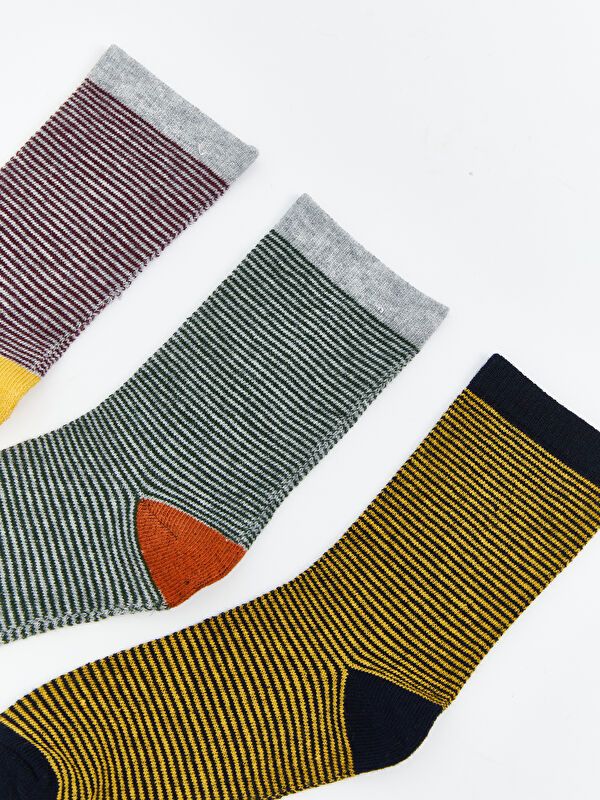 Moudda LC Waikiki - Chaussettes courtes Garçon Fil mélangé teint - Tunisie 2