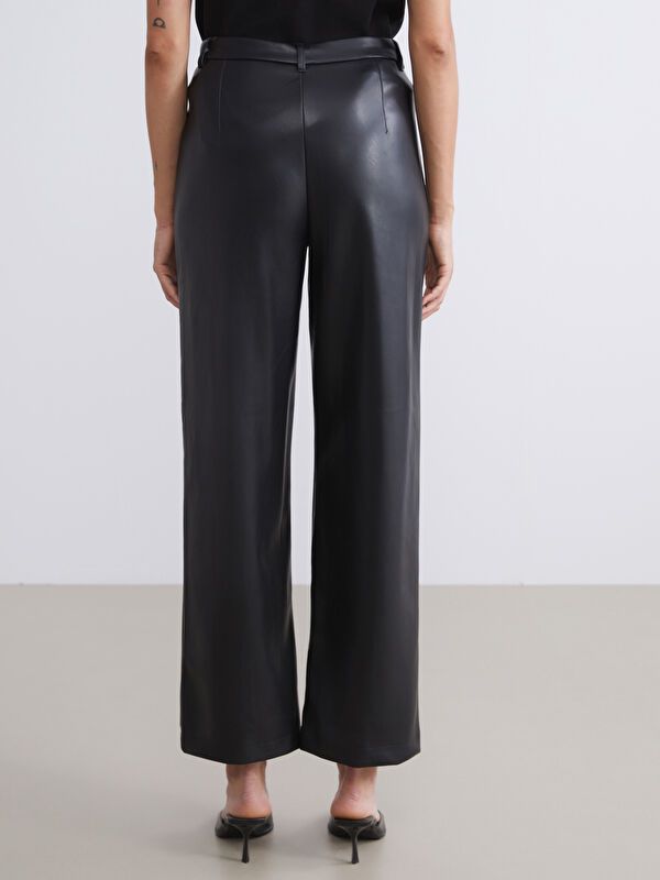 Moudda LC Waikiki - Pantalon tissé moyen Femme Noir - Tunisie 4