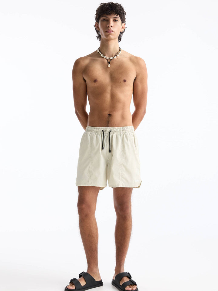 Moudda PULL & BEAR - Maillot de Bain Basique Seersucker Court - Tunisie 5