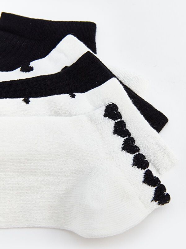 Moudda LC Waikiki - Chaussettes pour sneakers Femme Ecru - Tunisie 3