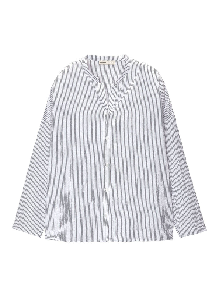 Moudda PULL & BEAR - Chemise Oversize Col Mao - Tunisie 6