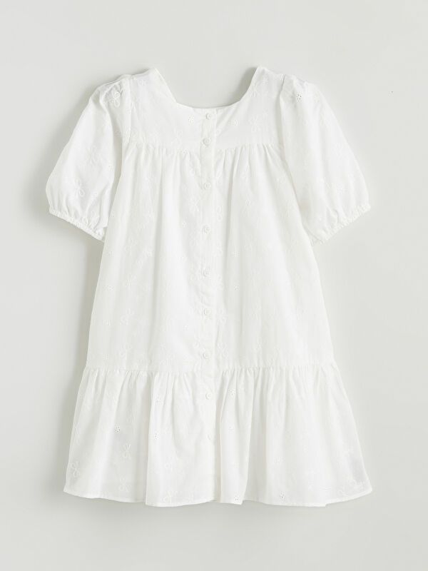 Moudda LC Waikiki - Robe manches courtes en tissu pour Fille - Tunisie 3