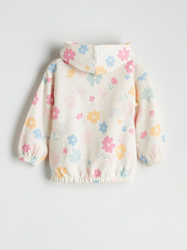 Moudda LC Waikiki - Cardigan en jersey Fille Imprimé écru - Tunisie 2