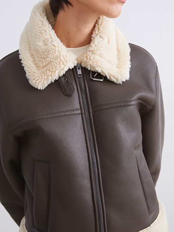 Moudda LC Waikiki - Manteau en cuir PU lourd pour Femmes - Tunisie 3