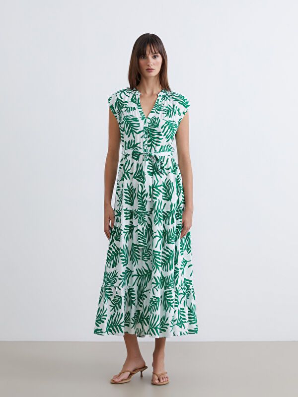 Moudda LC Waikiki - Robe manches courtes en tissu pour Femme - Tunisie 1