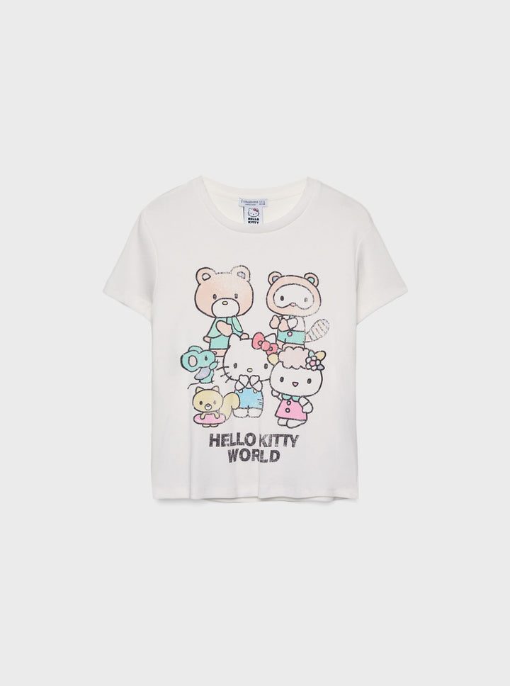 Moudda STRADIVARIUS - T-Shirt Fitted Hello Kitty et Calor - Tunisie 4