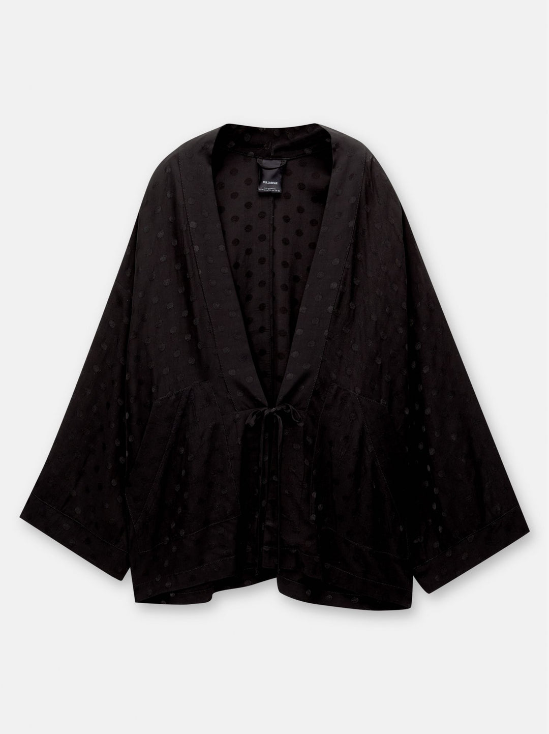 Moudda PULL & BEAR - Kimono Court à Pois Noir - Tunisie 1