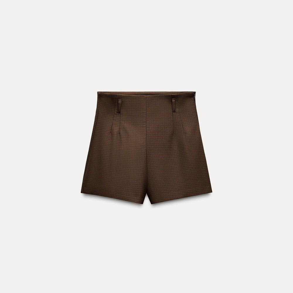 Moudda ZARA - Short taille haute carreaux - Tunisie 2
