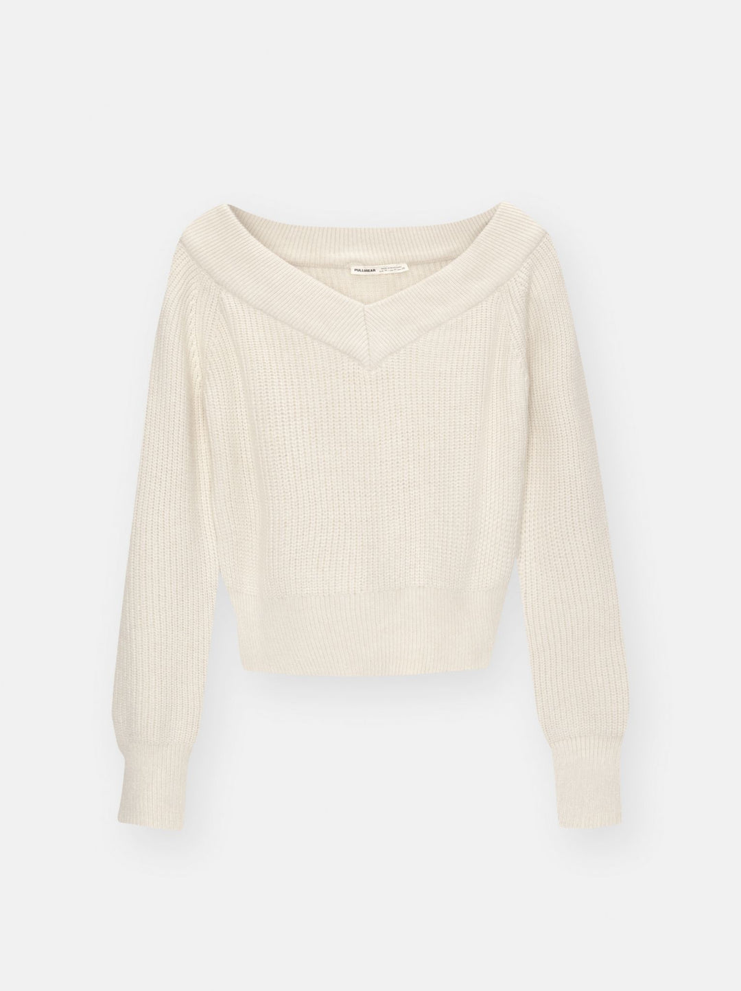 Moudda PULL & BEAR - Pull Crop Perlé Bardot Col V Double Way - Tunisie 2