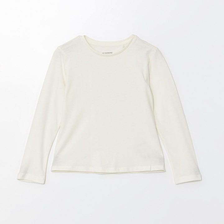 Moudda LC Waikiki - Body jersey basique manches longues Fille Ecru - Tunisie 1