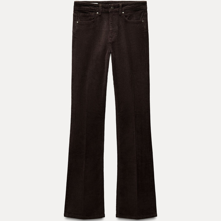 Moudda ZARA - Jean bootcut contour marron sergé - Tunisie 2