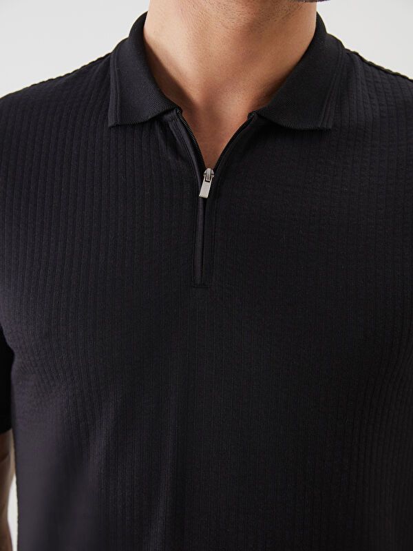 Moudda LC Waikiki - T-shirt en jersey manches courtes Homme Noir - Tunisie 3