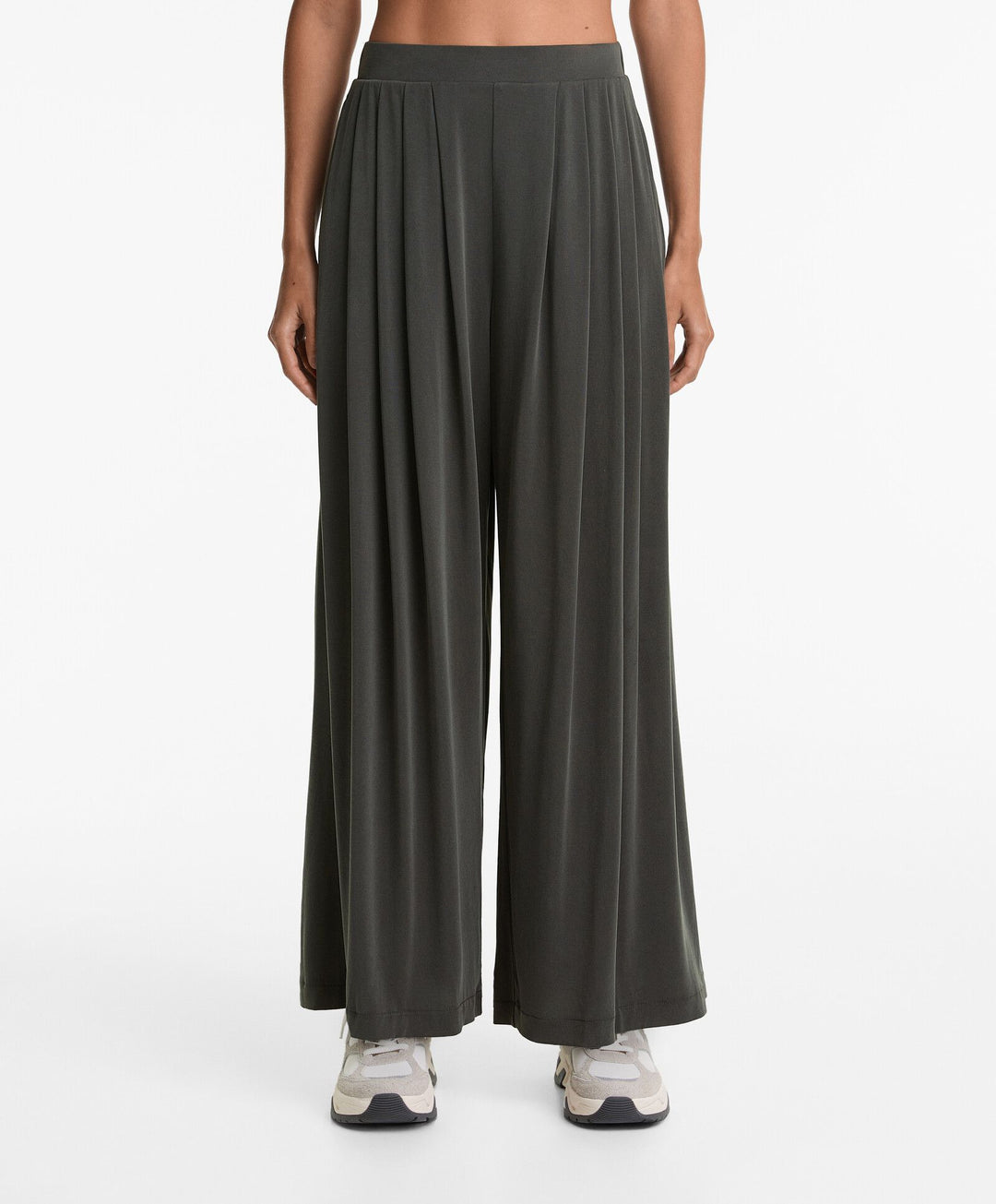 Moudda Oysho - Pantalon Long Droit Extra Large - Plis Modal/Polyester - Tunisie 1