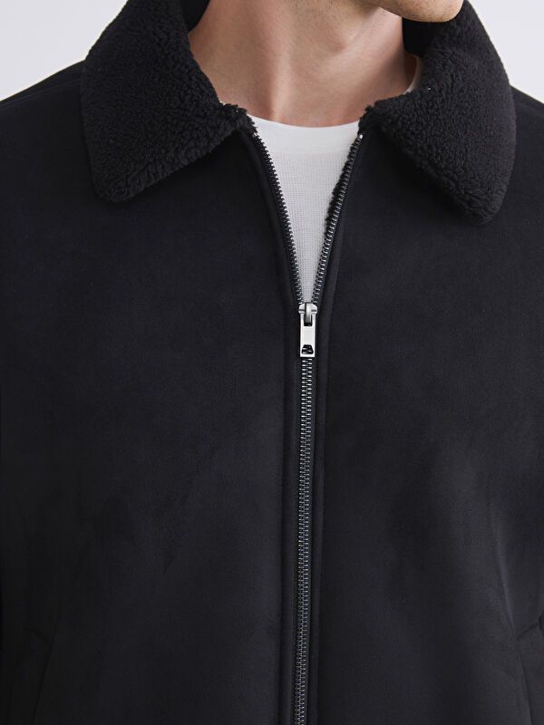 Moudda LC Waikiki - Manteau PU lourd Homme Noir - Tunisie 4